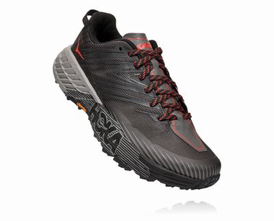 Hoka One One Men's Speedgoat 4 Trail Running Shoes Dark Grey (HO6870) Australia